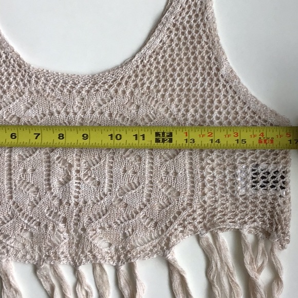 NWOT Knit Crop Top Bathing Suit Cover Up - Picture 8 of 11